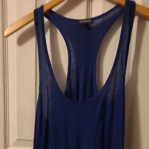 Express Blue Backless Tank Top - Picture 7 of 11